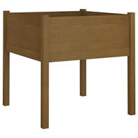 VidaXL Plantenbakken 2 st 70x70x70 cm massief grenenhout honingbruin - thumbnail