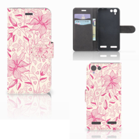Lenovo Vibe K5 Hoesje Pink Flowers - thumbnail