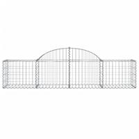 VidaXL Schanskorf gewelfd 200x50x40/60 cm gegalvaniseerd ijzer - thumbnail