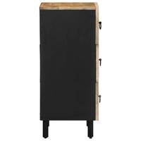 Dressoir 40x33,5x75 cm massief ruw mangohout - thumbnail