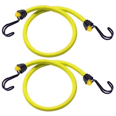 Masterlock Set of 2 bungees 100cm - colour : yellowdouble reverse hook - 3022EURDAT