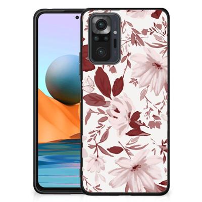 Kleurrijke Telefoonhoesje Xiaomi Redmi Note 10 Pro Watercolor Flowers Kleurrijke Telefoonhoesje Xiaomi Redmi Note 10 Pro Watercolor Flowers
