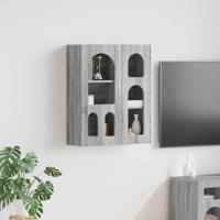 Hangkast met plank Grijs Sonoma 59 x 20 x 71.5 cm Bewerkt hout - thumbnail