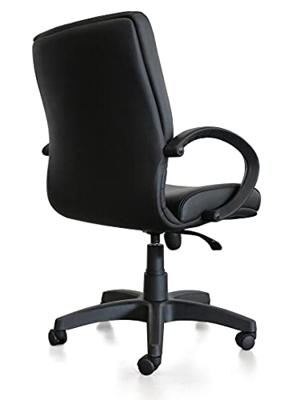 Kangaro Luxe Leren Bureaustoel Leanna Zwart