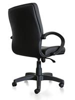 Kangaro Luxe Leren Bureaustoel Leanna Zwart - thumbnail