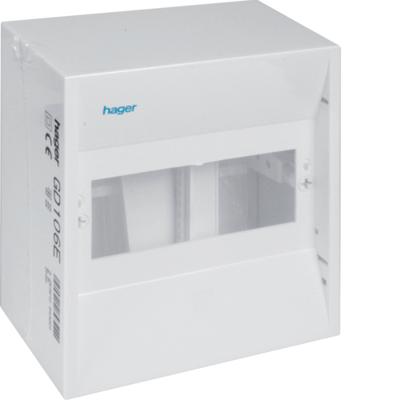 Hager GD106E ledige verdeler 1-rij 6 modules