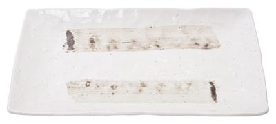 Wit Rechthoekig Bord - Minoyaki - 31 x 17 cm