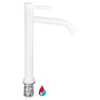Wastafelmengkraan Differnz Hoog Gebogen Mat Wit Differnz - thumbnail