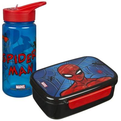 Undercover Broodtrommel en drinkfles spiderman