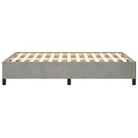 Bedframe zonder matras 120x200 cm fluweel lichtgrijs - thumbnail