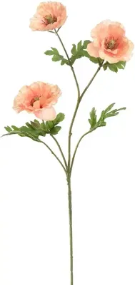 Pure Royal kunsttak klaproos 72cm oranje