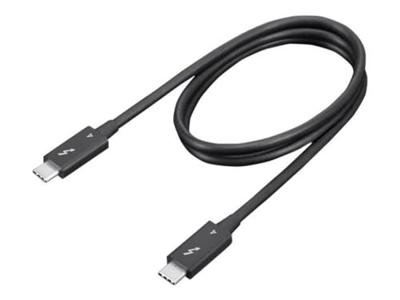 Lenovo Thunderbolt-kabel Thunderbolt 4 Thunderbolt (USB-C) stekker 0.70 m Zwart 8K UHD 4X91K16968