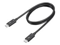 Lenovo Thunderbolt-kabel Thunderbolt 4 Thunderbolt (USB-C) stekker 0.70 m Zwart 8K UHD 4X91K16968 - thumbnail