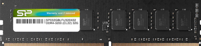 RAM geheugen Silicon Power SP032GBLFU320X02 DDR4 CL22 32 GB RAM geheugen Silicon Power SP032GBLFU320X02 DDR4 CL22 32 GB