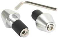 Vicma Handlebar plugs 17.5 mm silver, 656pl - thumbnail