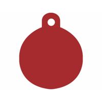 Naamplaatje Imarc Circle Rood - thumbnail