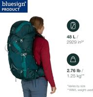 Osprey Eja 48 Backpack Dames Deep Teal WXS/S - thumbnail