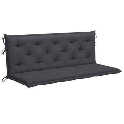Tuinbankkussen 150x(50+50)x7 cm oxford stof antracietkleurig