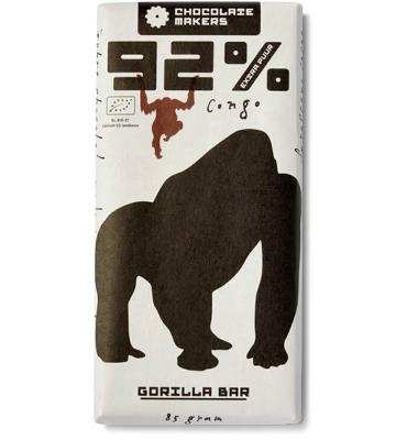 Gorilla extra puur 92% bio 80 Gram