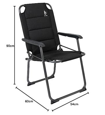 Bo-camp Copa Rio Classic Air Stoel Zwart