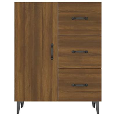 Dressoir 69,5x34x90 cm bewerkt hout bruineikenkleurig Dressoir 69,5x34x90 cm bewerkt hout bruineikenkleurig