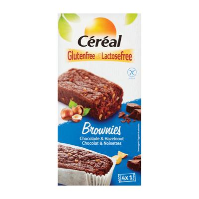 Cereal Brownies chocolade & hazeln gluten- lactosevrij 150 Gram