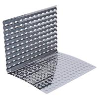Bbq grill plaat 2 delig rvs 46x30cm - thumbnail