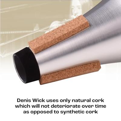Denis Wick 5504C Straight Mute demper met koperen bodem voor trompet en kornet