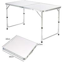 Camping zitgroep 5-delig Wit Aluminium Opvouwbaar - thumbnail