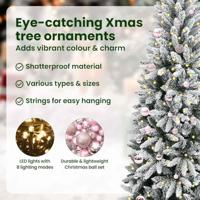 VidaXL Kunstkerstboom wit 150 cm pvc en plastic en staal en pe - thumbnail