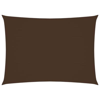 VidaXL Zonnescherm rechthoekig 4x5 m oxford stof bruin