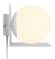 Witte wandlamp opaalglas met plankje Nordlux Lilibeth - thumbnail