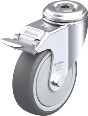 Blickle LKRA-PATH 101KF-11-FI Zwenkwiel met rem Wieldiameter: 100 mm Draagvermogen (max.): 120 kg 1 stuk(s)