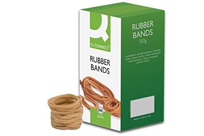 Q-CONNECT elastieken, breedte 3 mm, lengte 100 mm, nr 34, doos van 500 g
