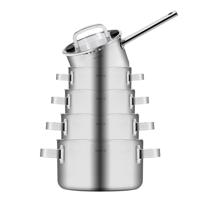 Sola Pannenset Juvia - RVS - Kookpan ø 16, 18, 20, 24 cm & Steelpan ø 16 cm - Inductie & Downdraft geschikt - 5 Delig - thumbnail