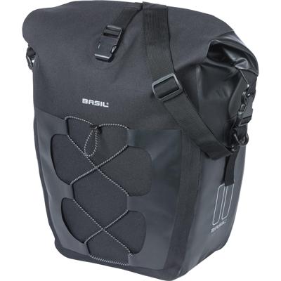 Enkele tas Basil Navigator Waterproof L MIK 25-31L 14 x 26 x 42 cm - zwart