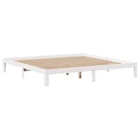 Bedframe met hoofdeinde zonder matras 180x200 cm wit - thumbnail