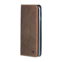 Senza Raw Leather Booklet Apple iPhone 6/6S Chestnut Brown - thumbnail