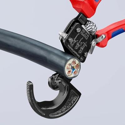 Knipex Kabelschaar (ratelprincipe) met meer-componentengrepen 250 mm - 9531250