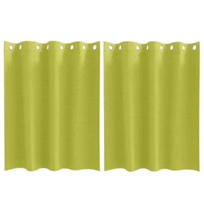 VidaXL Zwart-out gordijnen met ringen 2 pcs groen 140 x 140 cm
