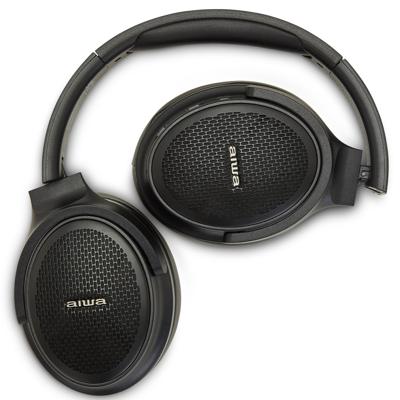 AIWA HST-250BT Bluetooth On-Ear Hoofdtelefoon met HyperBass, Zwart EU