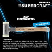 Halder Aktionsbox Dreamteam 3366s001 Hamerset Terugslagvrij 1100 g 130 mm 2 stuk(s) - thumbnail