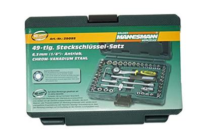Brüder Mannesmann M 2045-SL Dopsleutelset Metrisch 3/8 (10 mm) 61-delig Brüder Mannesmann M 2045-SL Dopsleutelset Metrisch 3/8 (10 mm) 61-delig