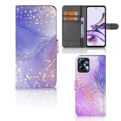Hoesje voor Motorola Moto G13 | G23 Watercolor Paars Hoesje voor Motorola Moto G13 | G23 Watercolor Paars