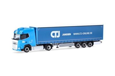 Herpa 318495 H0 Vrachtwagen DAF XG gardinendekzeilen „CTJ” (Nordrhein-Westfalen/Dormagen) Herpa 318495 H0 Vrachtwagen DAF XG gardinendekzeilen „CTJ” (Nordrhein-Westfalen/Dormagen)