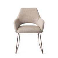 Jesper Home Eetkamerstoel 'Yanai' Slide Rose Gold, kleur Biscuit Beach - thumbnail