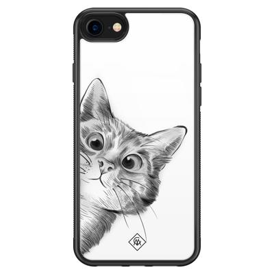 iPhone 8/7 glazen hardcase - Peekaboo iPhone 8/7 glazen hardcase - Peekaboo