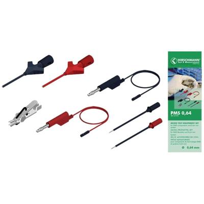 SKS Hirschmann PMS 0,64 Meetsnoerenset Banaanstekker 4 mm Bus 0,64 mm 1.00 m Zwart, Rood 1 set(s)