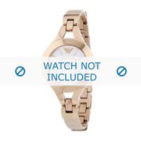 Horlogeband Armani AR7354 Leder Cream wit / Beige / Ivoor - thumbnail