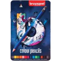Bruynzeel blik 12 kleurpotloden BZL - thumbnail